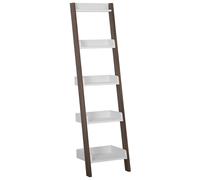 5 Tier Shelving Unit MOBILE DUO 166 cm Brown/ White