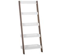 5 Tier Shelving Unit MOBILE TRIO 164 cm Brown/ White