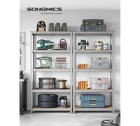 5-Tier Shelving Unit, Steel Shelving Unit for Storage, for Garage, Silver / 50 x 100 x 200 cm / 2