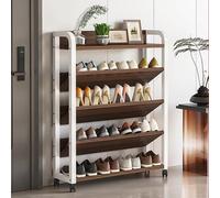 5-Tier Shoe Rack - Vertical Storage nizer for 12-16 Pairs Space-Saving Entryway Shelf Sturdy Floor Support Modern White Design Perfect for Home & Entryway