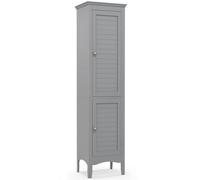 5 Tier Slim 2 Door Bathroom Tall Storage Cabinet