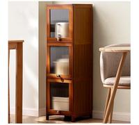 5 Tier Slim Storage Cabinet with Flip Top Doors Tall Narrow Kitchen & Bathroom nizer for Small Spaces Ideal for Laundry & Storage Solutions 30×106cm 11.8×41.7in