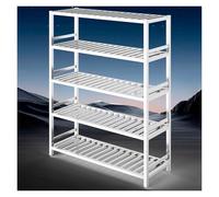 5-Tier Stainless Steel Shelving Unit, Heavy Duty Storage Rack for Kitchen, Garage, Office and Restaurant