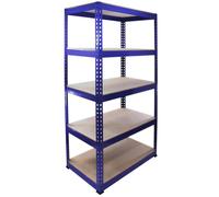 5 Tier Steel Storage Warehouse Shelving Unit, 90cm Racking Bay Garage Shelves