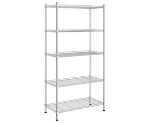 5-Tier Storage Shelf Workshop Garage Shelving Unit Storage Rack Holder vidaXL
