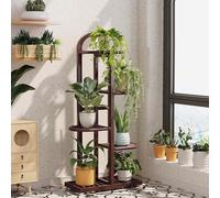 5-Tier Tall Metal Plant Stand for Indoor/Outdoor Use Corner Flower Pot Shelf Multi-Plant Display Rack Ideal for Living Room Decor and Plant nization