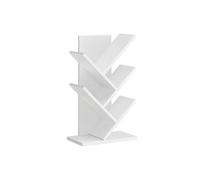 5-Tier Tree Bookshelf with Wooden Shelves Cloud, Cloud White