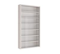 5-Tier Wall Display Shelf Unit | Glass Door Cabinet for Figures & Ornaments | Stylish Home Office Decor Space-Saving Storage Solution