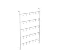 5-Tier Wall Mounted Boxing Glove Holder, Holds 20 Pairs, Metal Drying Rack Display Stand for Gym