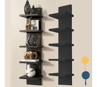 5 Tier Wall Shelf Unit Vertical Shelf Floating Storage Wall Shelf Decorative