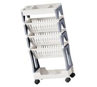 5 Tiers / 2 Tiers Large Capacity Rolling Utility, Gray 5TH Floor