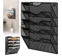 5 Tiers A4 Magazine Holder Magazine Rack Wall Mounted File Organiser