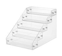 5 Tiers Acrylic Nail Polish Display Stand Holder Organizer Holds 25 Bottles