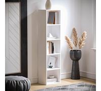 (5 Tires) Cube Bookcase Open Shelf Freestanding Cabinet Unit for Home Office Living Room Bedroom White
