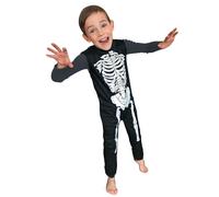 (5 to 6 years (110 to 116 cm)) Classic skeleton costume for children