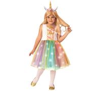 (5 to 7 years old) Children's Luminous Unicorn Princess Costume