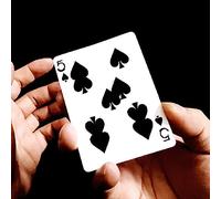 5 to 9 (Upgraded Version) Magic Tricks Visual Moving Point Card Change Magia Magician Close Up Street Illusions Gimmicks Props (Red back)