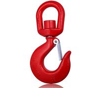 5 Ton Swivel Lifting Hook Heavy Duty, WENHUALI Round Rotating Hook with Safety Latch, High Quality Alloy Steel Resistant Corrosion for Lifting Chains Port Transportation Factory 1T 1.5T 2T 3T 5T.…