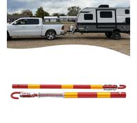 5 Tonne Recovery Tow Bar, ERnonde Tow Towing Pole Trailer Bar, Iron Towing Bar Spring Damper, for Repair Shops, Households, Factories, 2 Sections