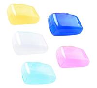 5 Toothbrush Caps - Dustproof Toothbrush Head Case | Protective Toothbrush Head Cover | Electric Toothbrush Head Holder Cap Storage for School, Church, Camping, Business Trip, Travel