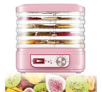 5 Tray Electric Food Dehydrator - Small Freeze Dryer Machine With 35-70°C Temperature Control For Home Use - 360° Ventilation, Ideal For Jerky, Fruits, Meat - Snacks Air Dryer