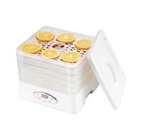 5 -Tray Food Dehydrator Faster Drying for Beef Jerky Meat Fruit Dog Treats Herbs Vegetable Digital Time Temperature Control Fruit Roll Sheet Included BPA Free