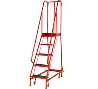 5 Tread x 0.5m Wide Narrow Aisle Warehouse Stairs 2m Non Slip Platform Steps