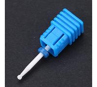 5 Type Ceramic Cylinder Nail Drill Bits for Manicure and Pedicure Drills - Nail Grinding Head with Stainless Steel Durability for Salon or Home Use (Ball head M)