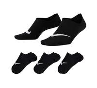 (5 UK-8 UK, Black/White) Nike Womens/Ladies Everyday Plus Trainer Socks (Pack of 3)