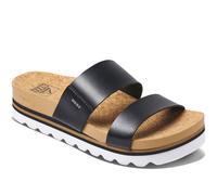 (5 UK, Black/Brown) Reef Womens Cushion Vista Hi Summer Holiday Sliders Slides Sandals