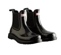 (5 UK, Black) Hunter Womens/Ladies Commando Gloss Chelsea Boots