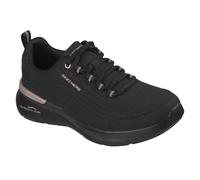 (5 UK, Black/Rose Gold) Skechers Womens/Ladies Sketch-Air Dynamight Trainers