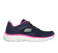 (5 UK, Navy Leather) Skechers Womens Flex Appeal 5.0 Fresh Touch Trainers Sneakers Shoes