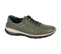 (5 UK, Olive) Mod Comfys Womens/Ladies Leather Shoes