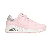 (5 UK, Pink/Metallic) Skechers Womens/Ladies Uno Stand On Air Wedge Trainers