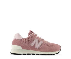 (5 UK, Pink) New Balance Womens/Ladies 574 Suede Wedge Trainers