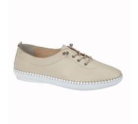 (5 UK, Sand) Mod Comfys Womens/Ladies Leather Casual Shoes