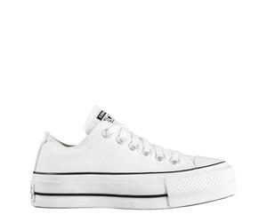 (5 UK, White/Black) Converse Womens/Ladies Chuck Taylor Canvas Platform Shoes