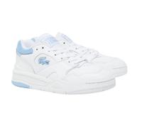 (5 UK, White/Blue) Lacoste Womens/Ladies Lineshot Leather Trainers