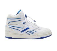 (5 UK, White/Chalk) Reebok Mens Milk BB 4000 Leather High Top Trainers