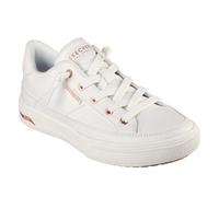 (5 UK, White/Rose Gold) Skechers Womens/Ladies Arcade On My Way Arch Fit Trainers