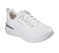 (5 UK, White/Silver) Skechers Womens/Ladies Sketch-Air Dynamight Trainers