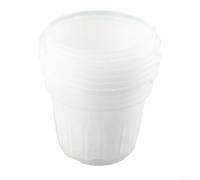 5 Unit Clear Orchid Pots Made from Food-Grade PP with Multiple Drainage Openings for Consistent Aeration and Hydration Management (Large)