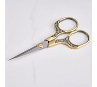 5" Vintage Bronze Sewing Scissors Fabric Scissors Small Needlepoint Embroidery Scissors for Office School Crafts Sewing (Bronze)