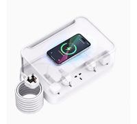 5-Way Extension Lead Cable Tidy Box, 15W Wireless Charger & Type-C