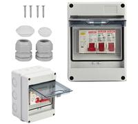 5 Way IP65 Consumer Unit with 25A 30mA RCD MCB | Waterproof Fuse Box for Garages, Caravans, Workshops | Short Circuit & Leakage Protection