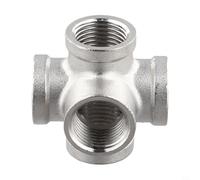 5-Way NPT Pipe Fitting 304 Stainless Steel Internal Thread Cross for Complex Plumbing Networks - Joint 1 Inch(1/2 INCH)