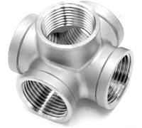 5-Way NPT Pipe Fitting 304 Stainless Steel Internal Thread Cross for Complex Plumbing Networks - Joint 1 Inch(1 INCH)