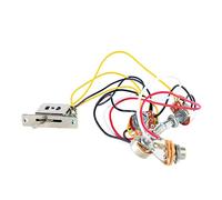 5-Way Switch Guitar Wiring Harness, Solderless Tone Control Kit for | Solderless potentiometer setup, metal alloy construction, direct sound clarity upgrade, professional stage performance