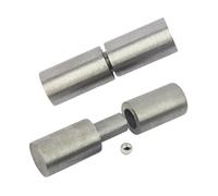 5" Weldable Barrel Hinges Heavy Duty Bullet Hinges Weld on Steel, Detachable Ball Bearing Gate Door Hinges for Metal Swing Door,Trailer Ramp Gate,3/4" Dia Pin,1400 lbs Load Capacity(2Pcs)